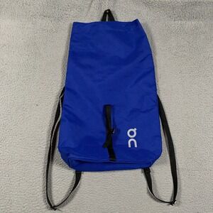 On Running Packable Backpack Unisex OS Blue Drawstring Cinch Sack Gym Bag Gear